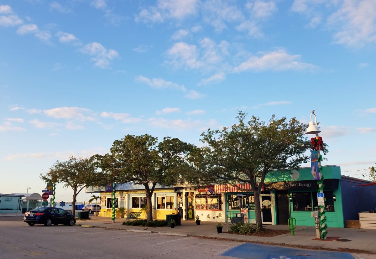 Shops around town in Gulfport Florida