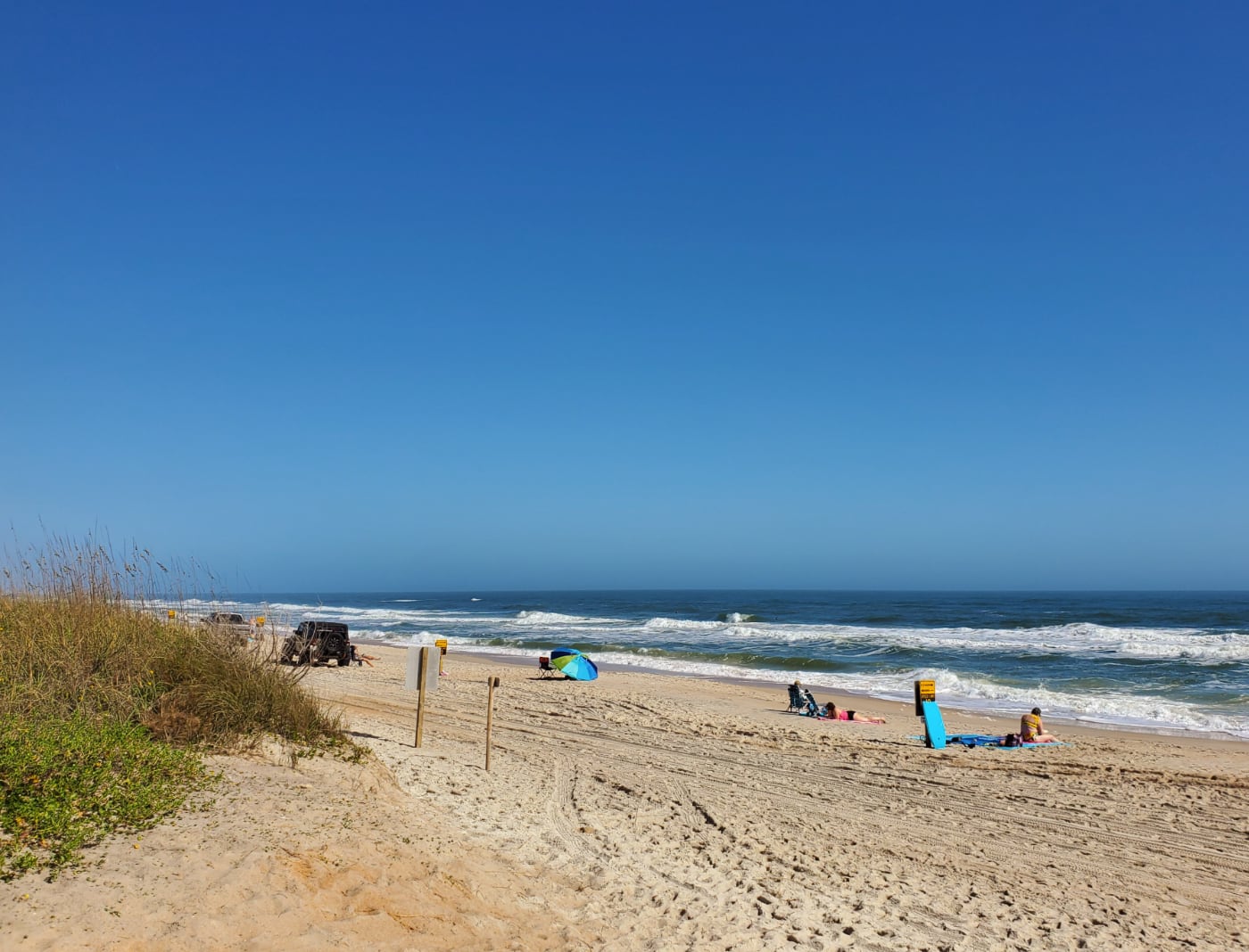 The driving beach of Vilano Beach