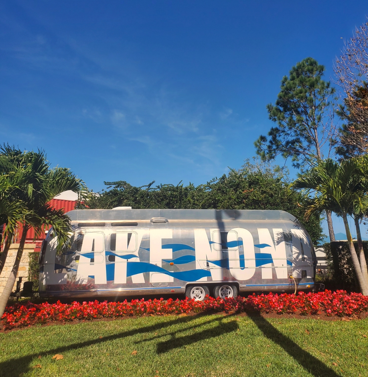 Lake Nona, Florida welcome sign Airstream