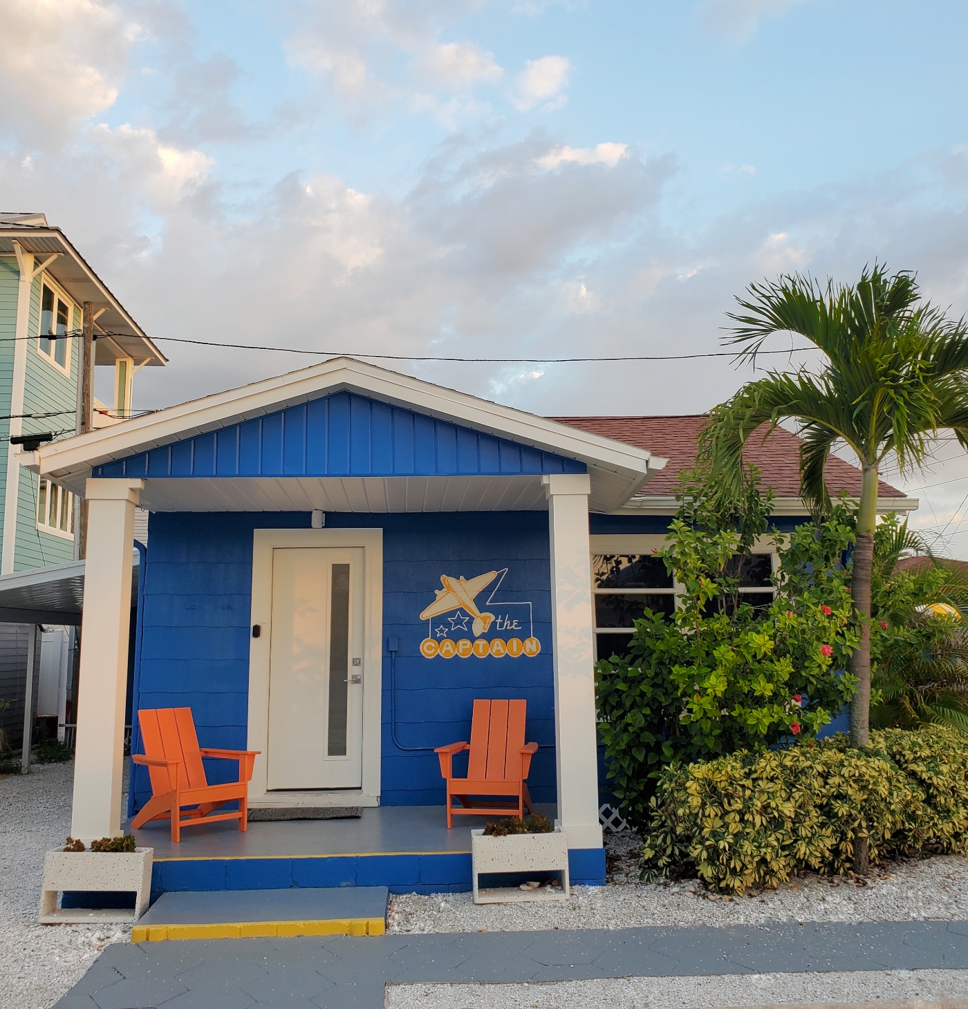 The Captain cottage at Sunset Inn Treasure Island Florida. The Captain was a former sergeant's quarters at McDill Airforce Base